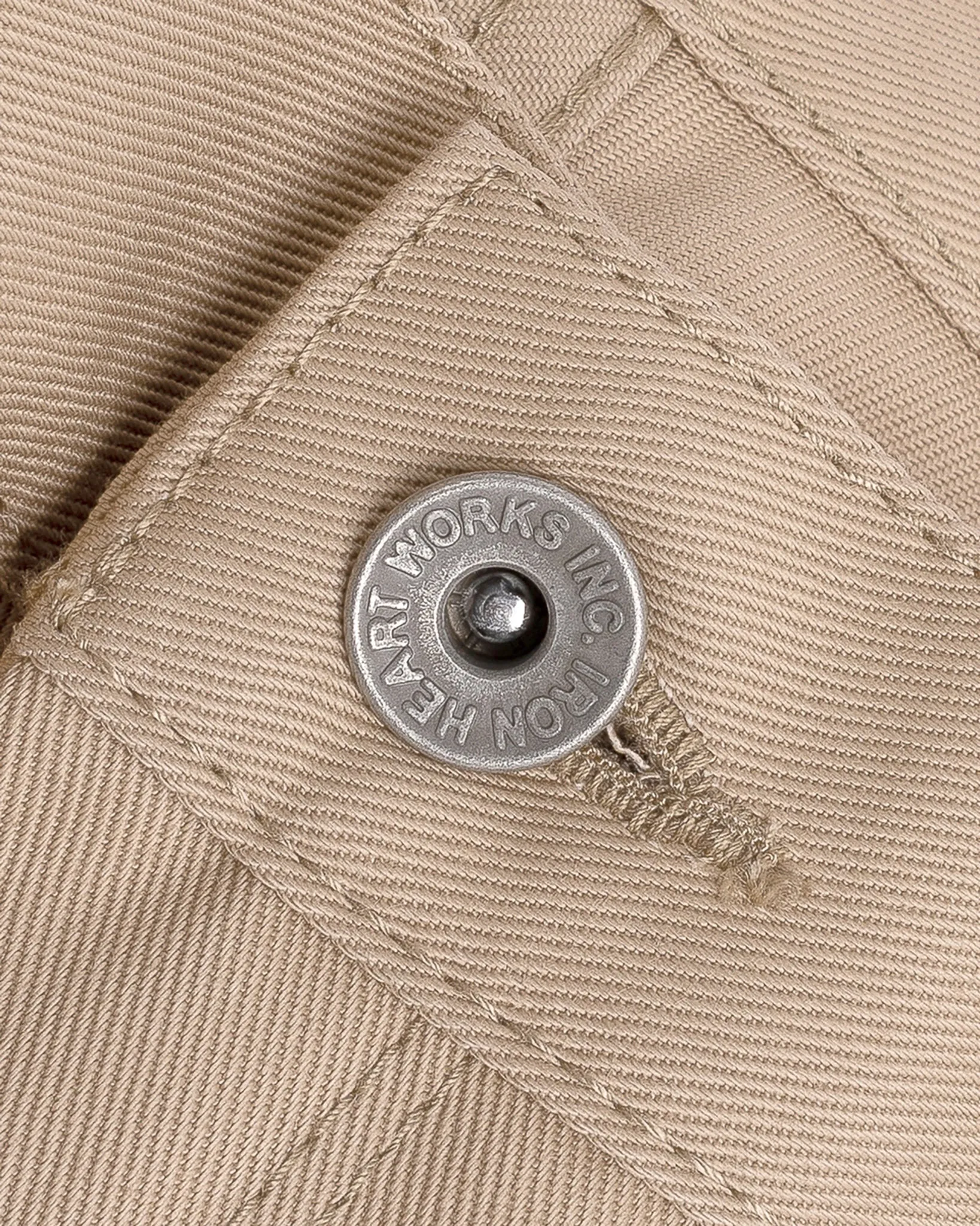 9oz Mercerised Selvedge Cotton Chinos - Khaki