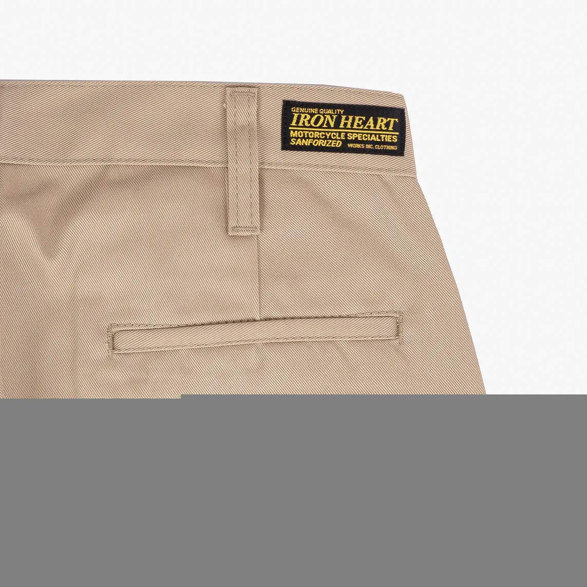 9oz Mercerised Selvedge Cotton Chinos - Khaki