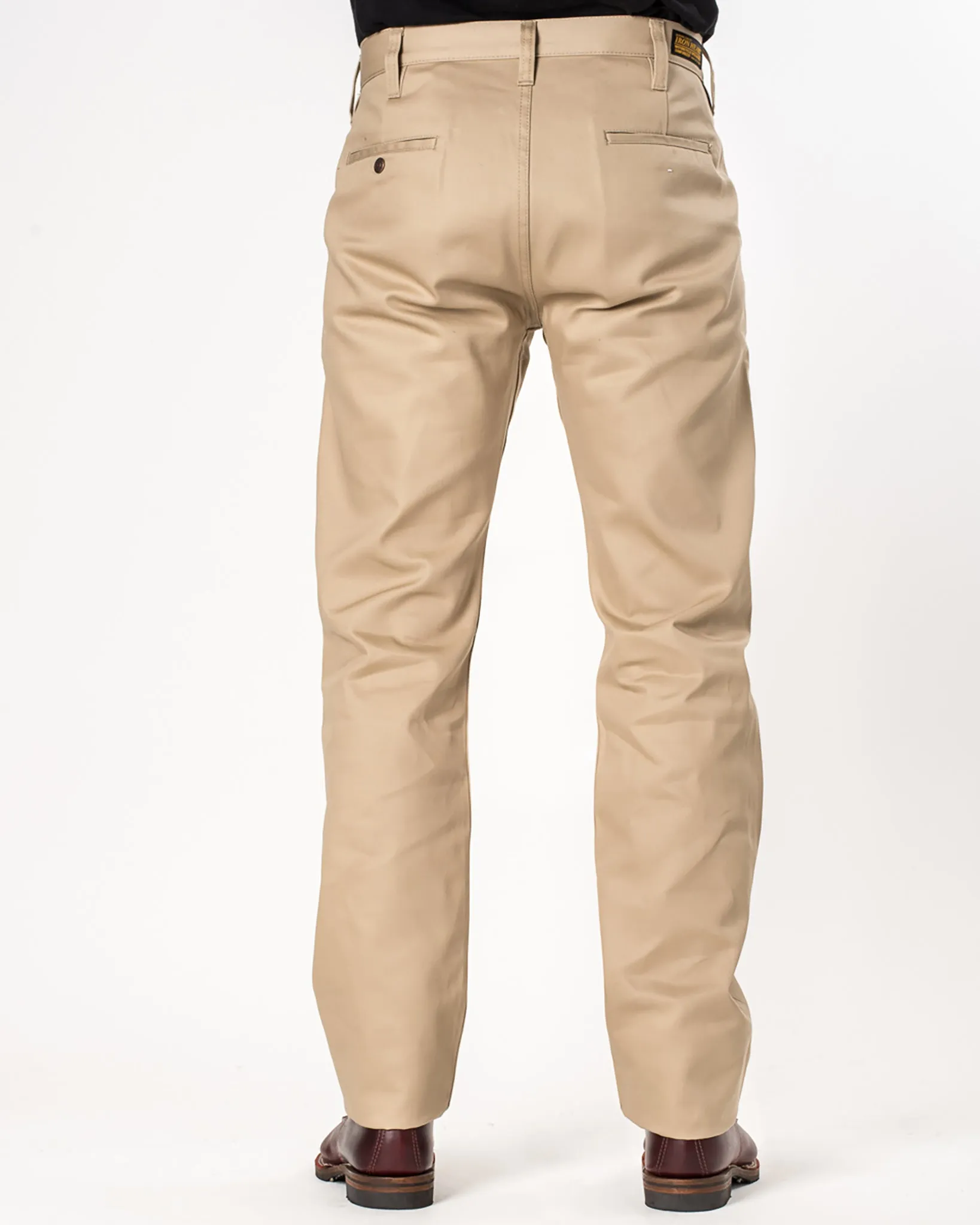 9oz Mercerised Selvedge Cotton Chinos - Khaki