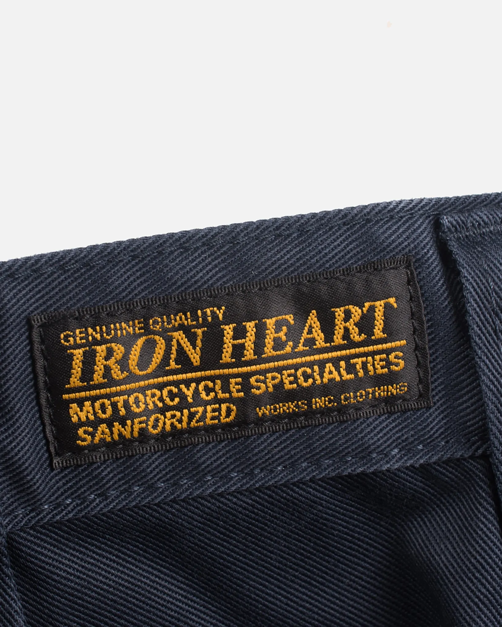 9oz Mercerised Selvedge Cotton Slim Tapered Chinos - Navy