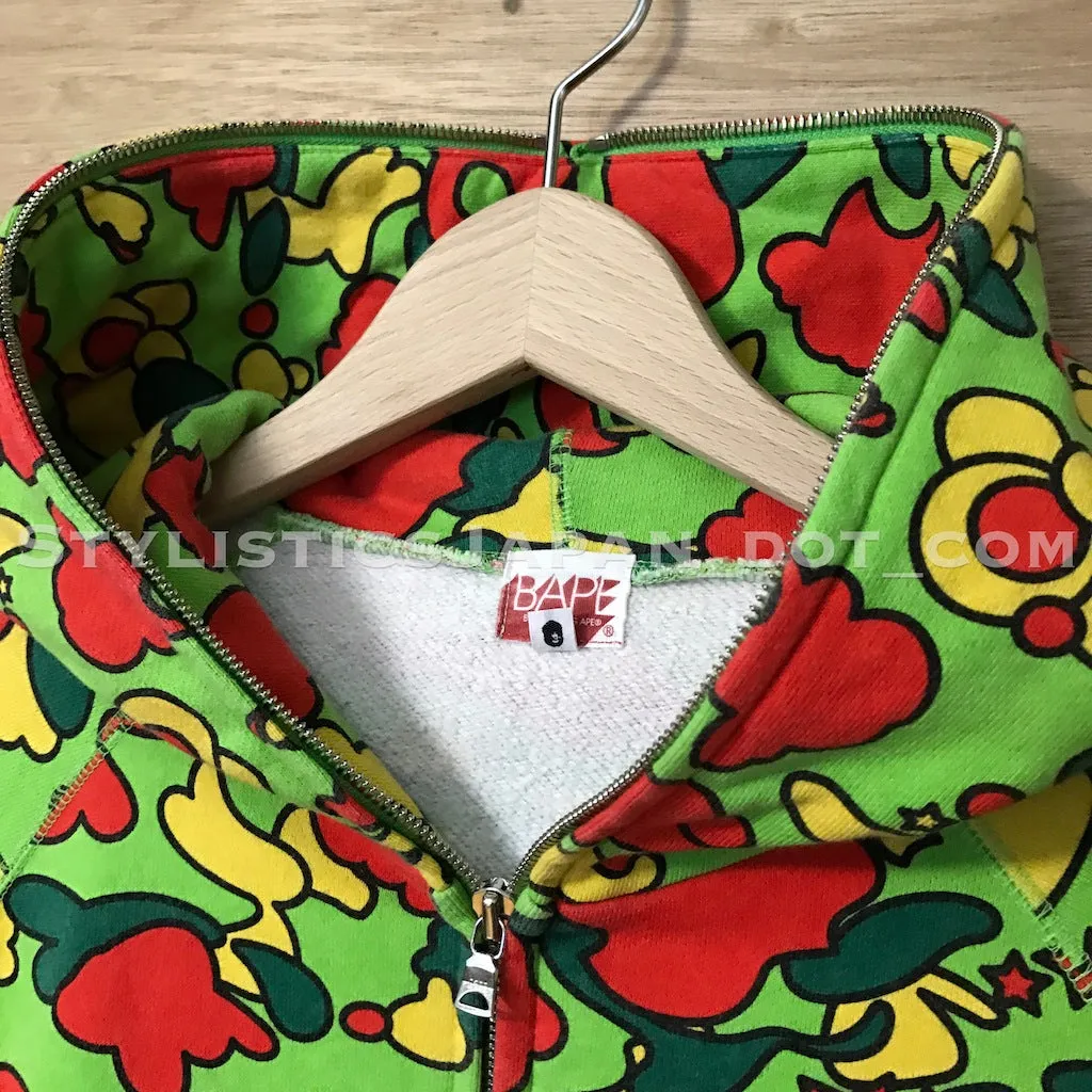 A Bathing Ape Bape Psyche Camo Full Zip Hoodie S~M