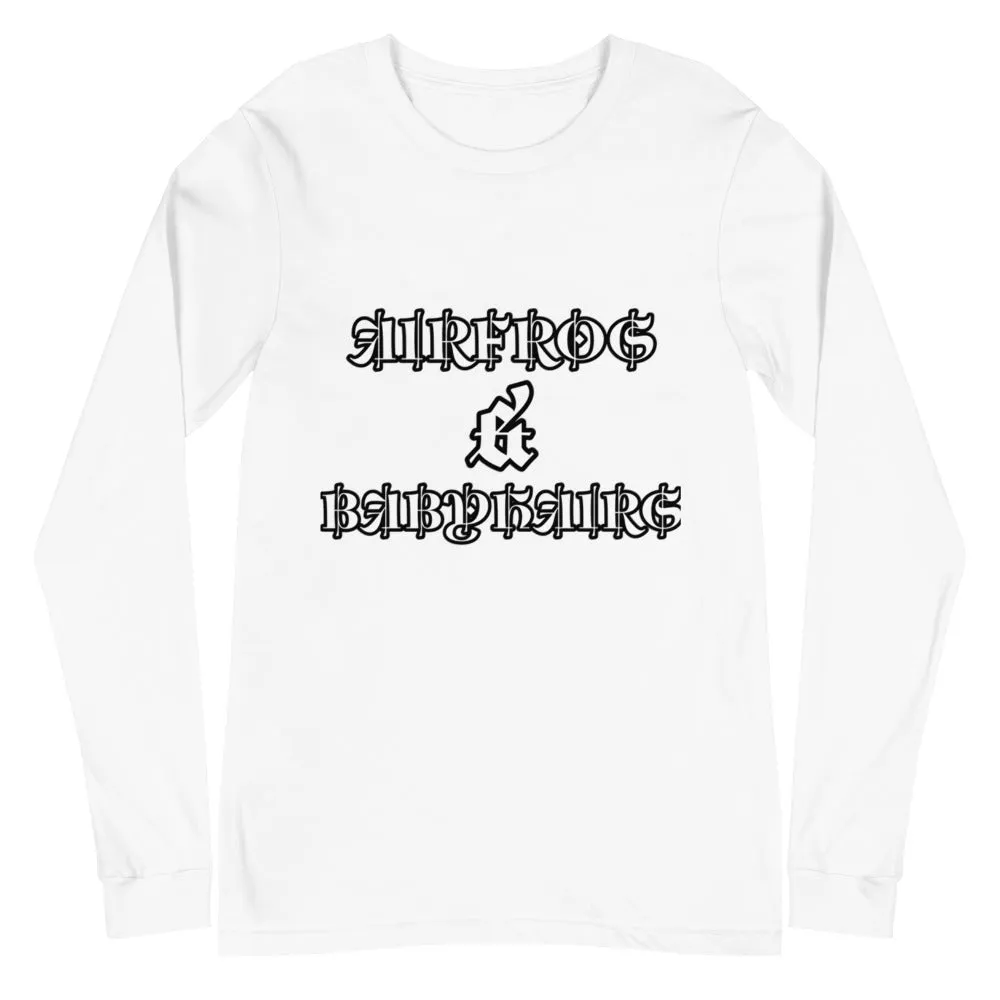 Airfros And Babyhairs Black & White Mens Long Sleeve