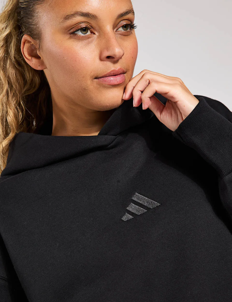 ALL SZN Fleece Loose Hoodie - Black
