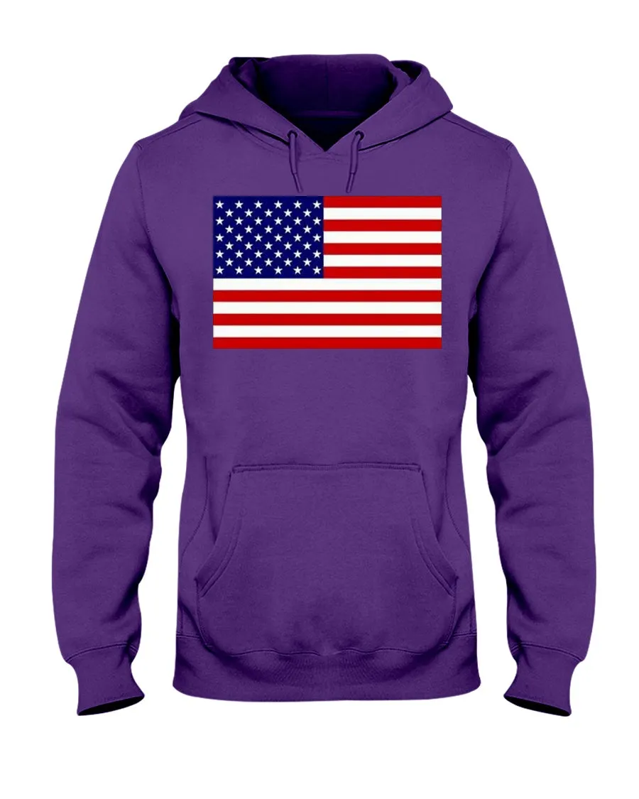 American Flag Gildan Hoodies