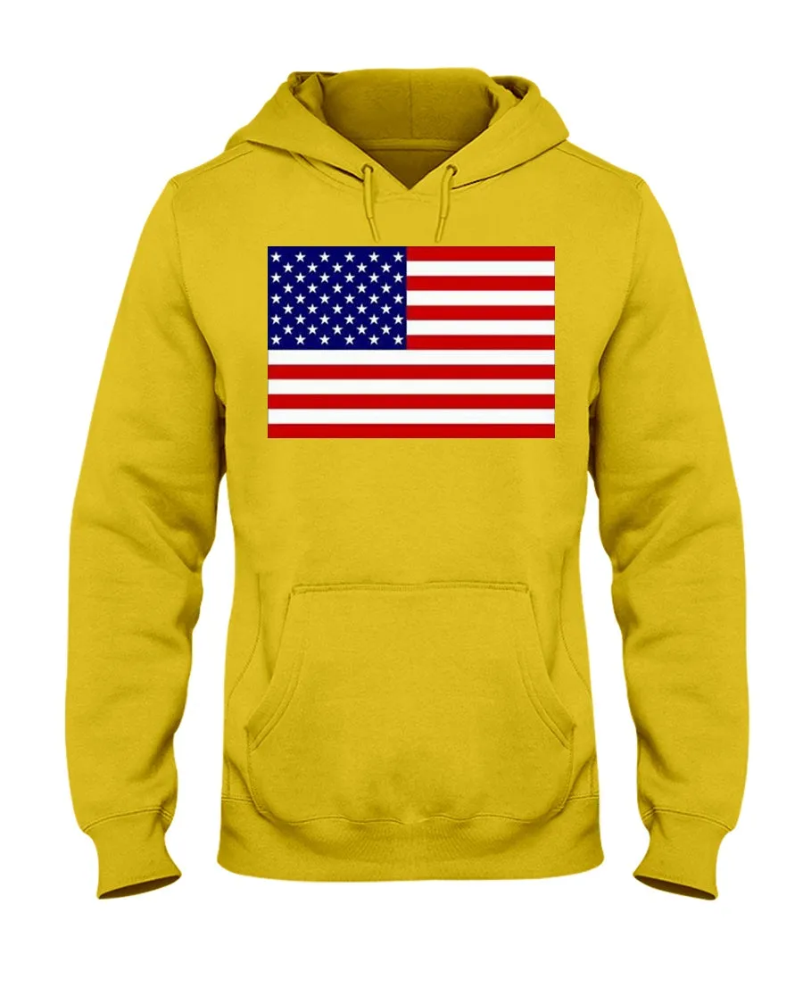 American Flag Gildan Hoodies