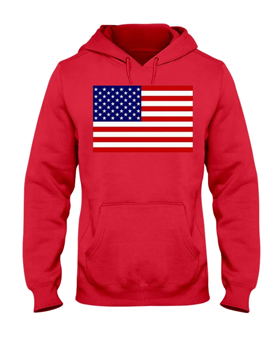 American Flag Gildan Hoodies