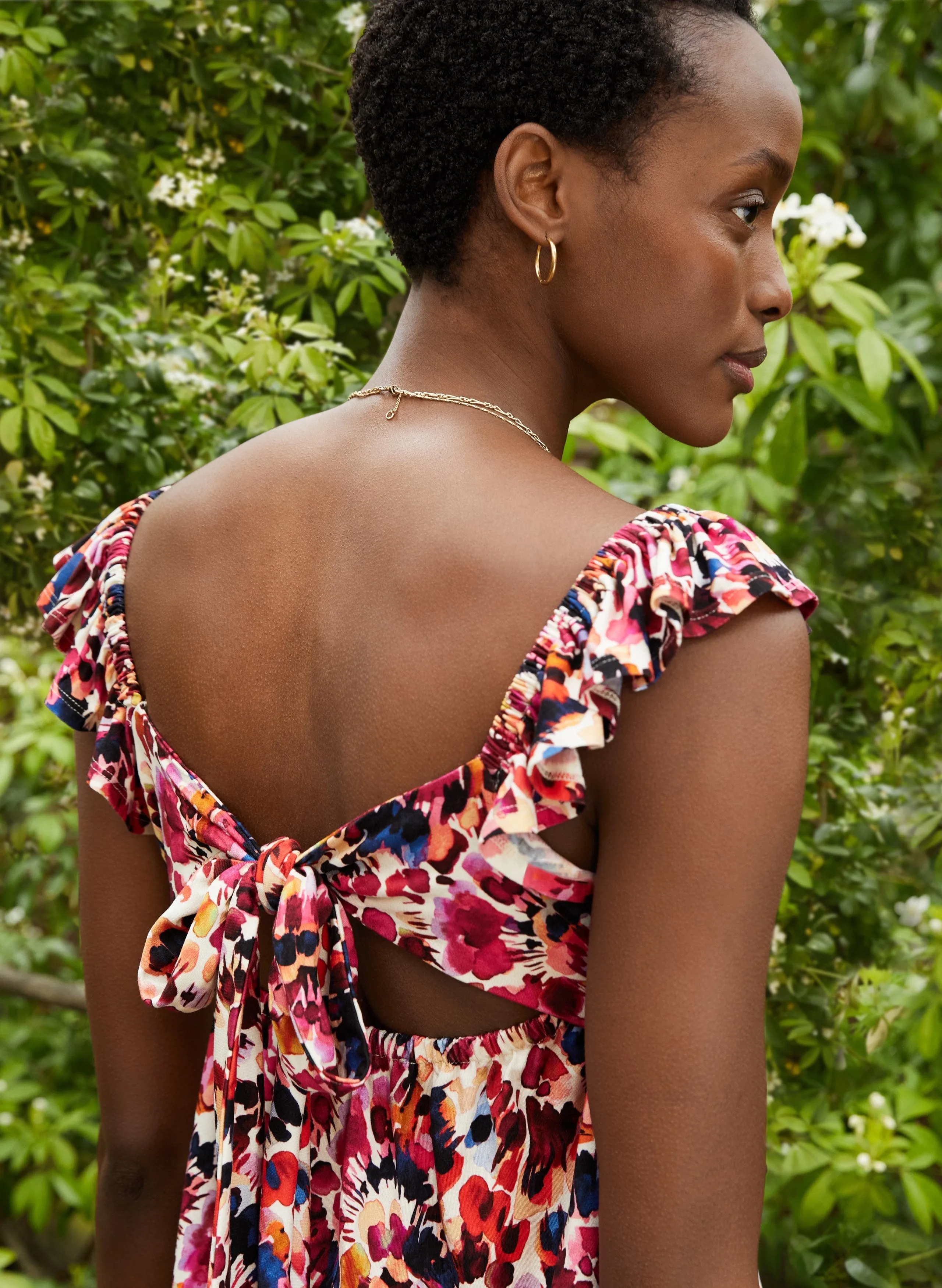 Anais Marie LENZING™ ECOVERO™ Top | Raspberry Watercolour
