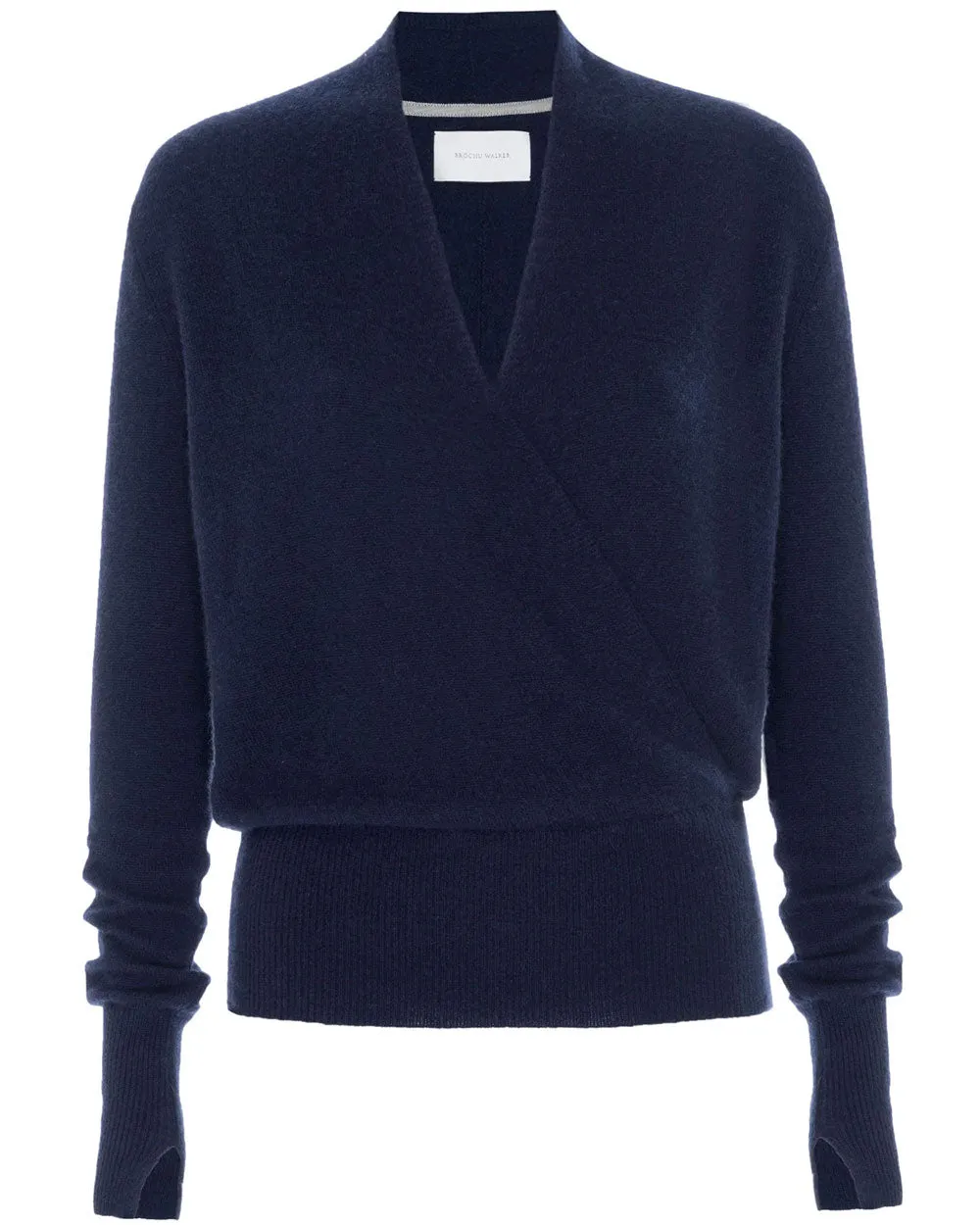 Baltic Navy Blue Phinneas Wrap Top