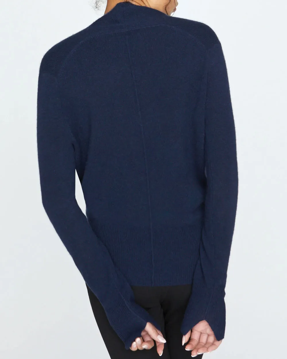Baltic Navy Blue Phinneas Wrap Top