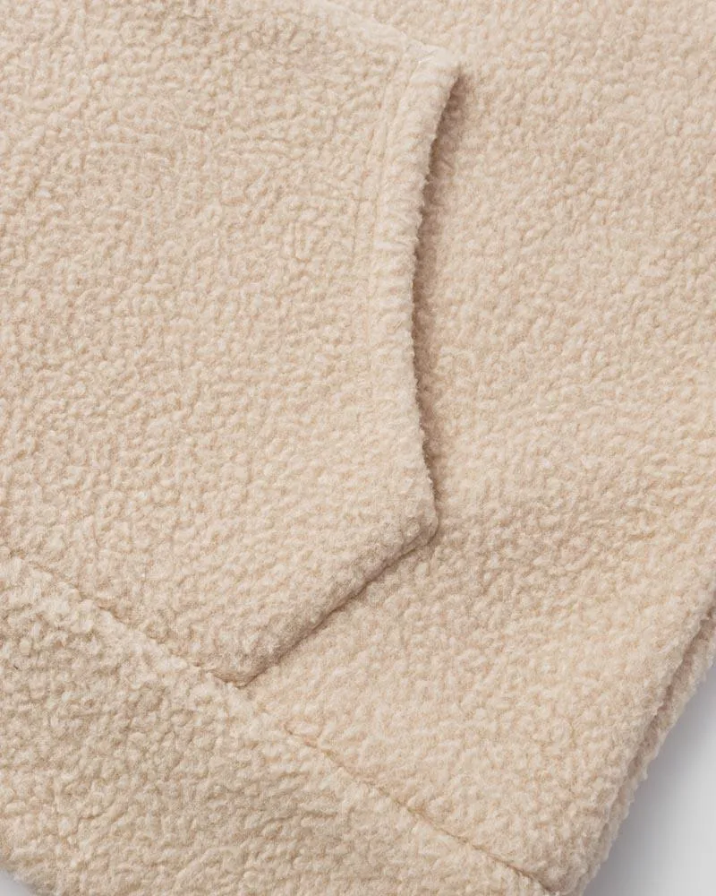 Bear Ear Fuzzy Zip Up Hooded Jacket