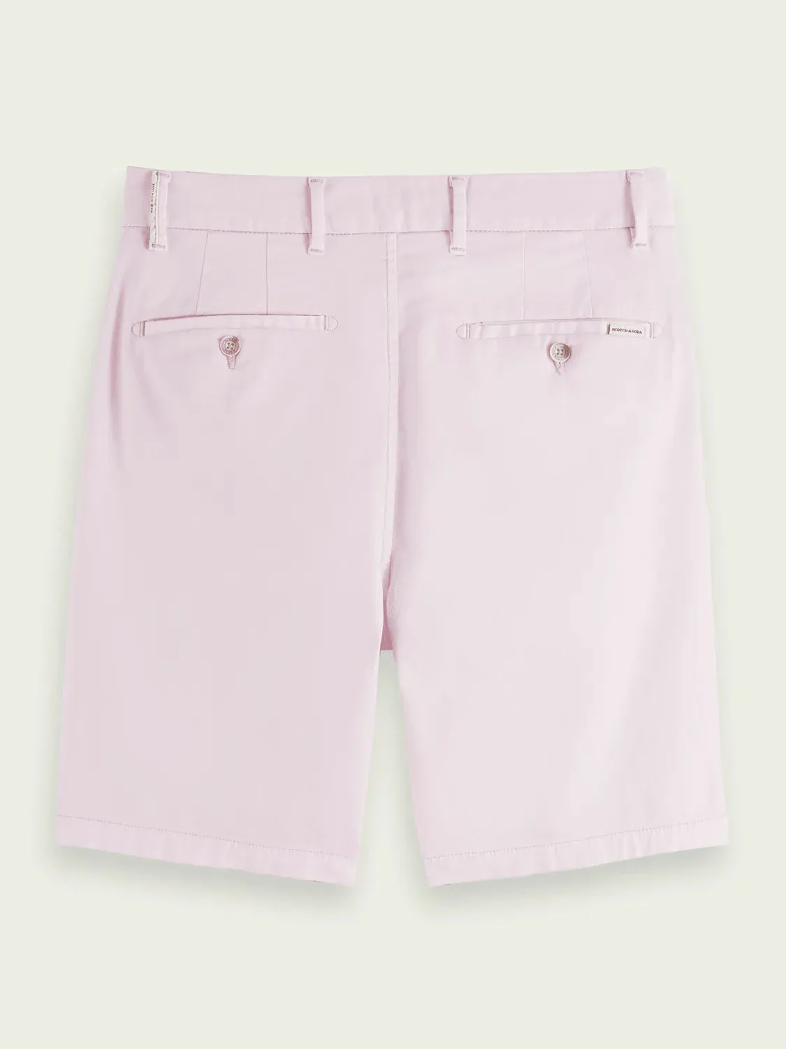 Bermudas Stuart de algodón Pima tiñéndolos en prenda Pink Icon
