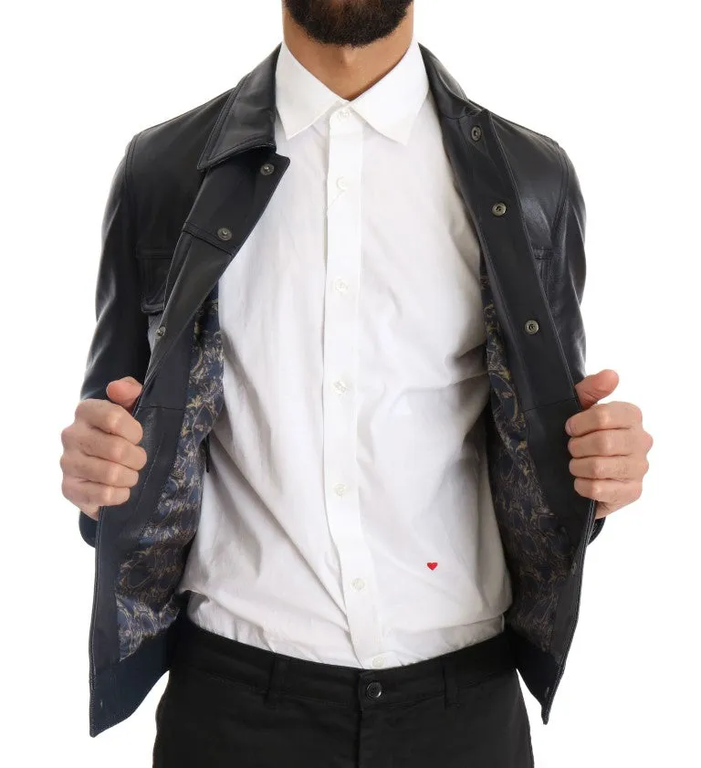 Black Lambskin Leather Jacket