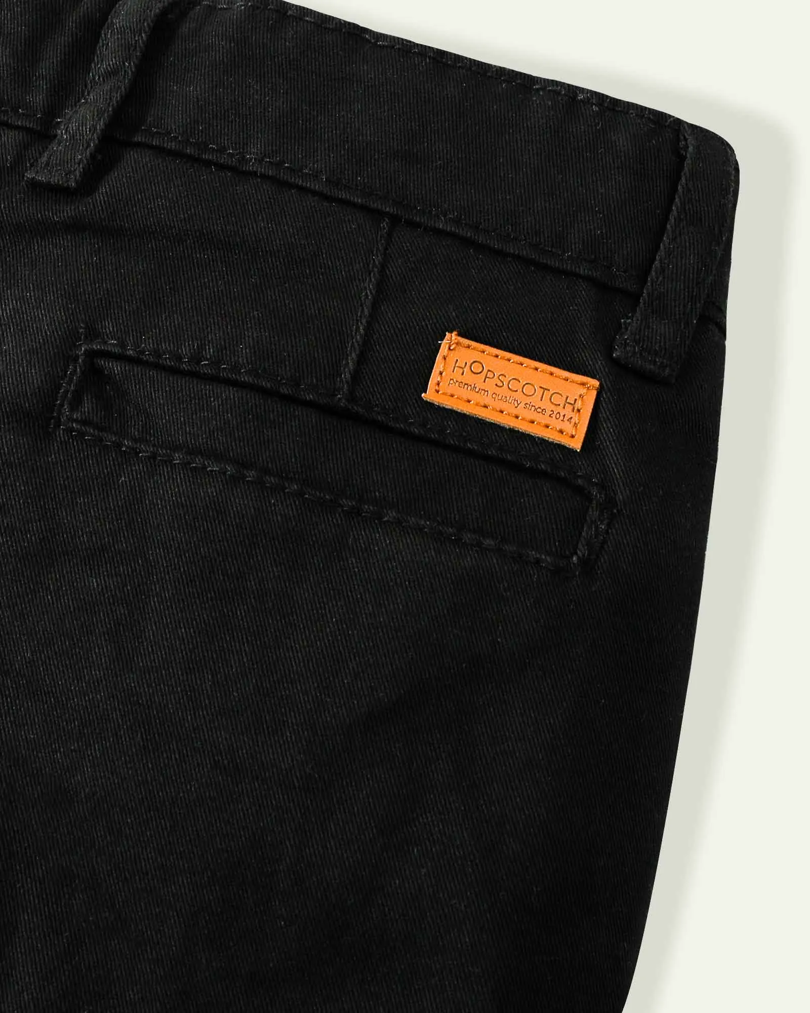 Black Straight Fit Chinos