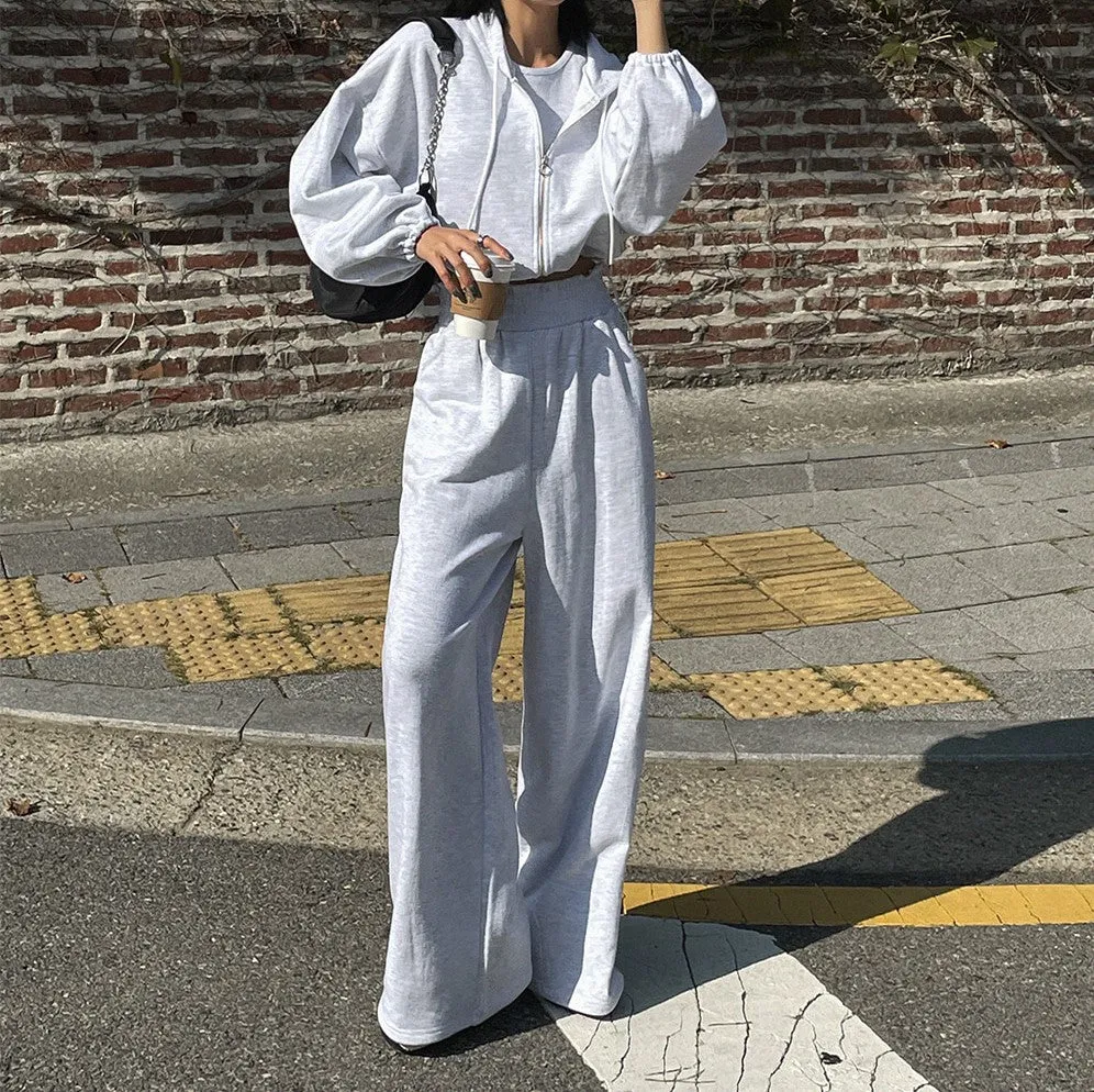 Bubble Hood Zip Up Set