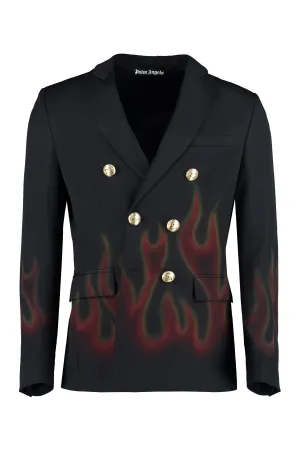 Burning double-breasted jacket