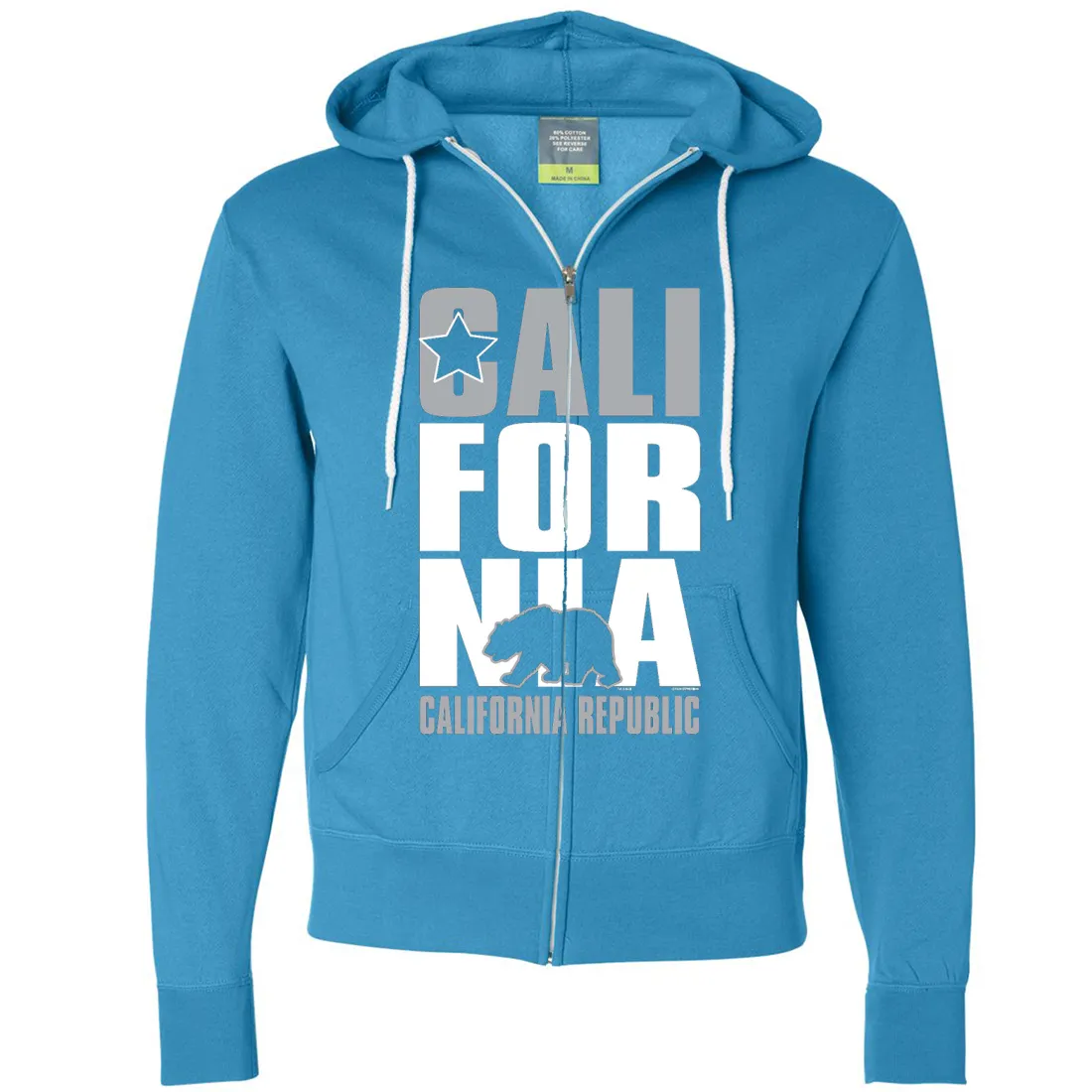 California Republic Raiders Style Zip-Up Hoodie