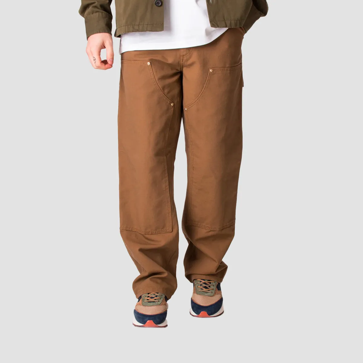 Carhartt WIP Double Knee Pants Hamilton Brown Rinsed
