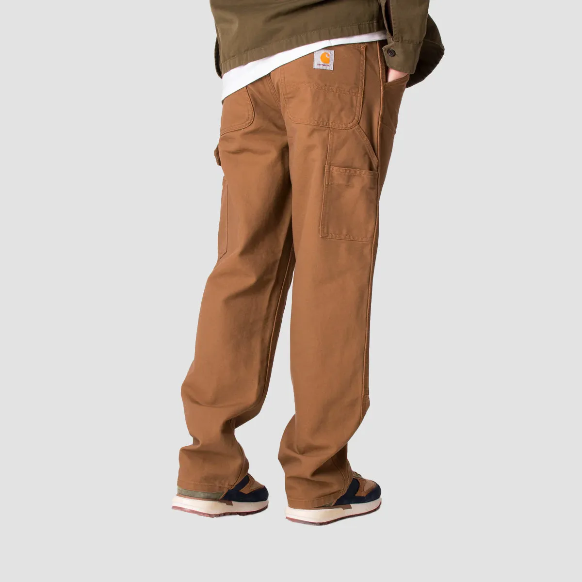 Carhartt WIP Double Knee Pants Hamilton Brown Rinsed