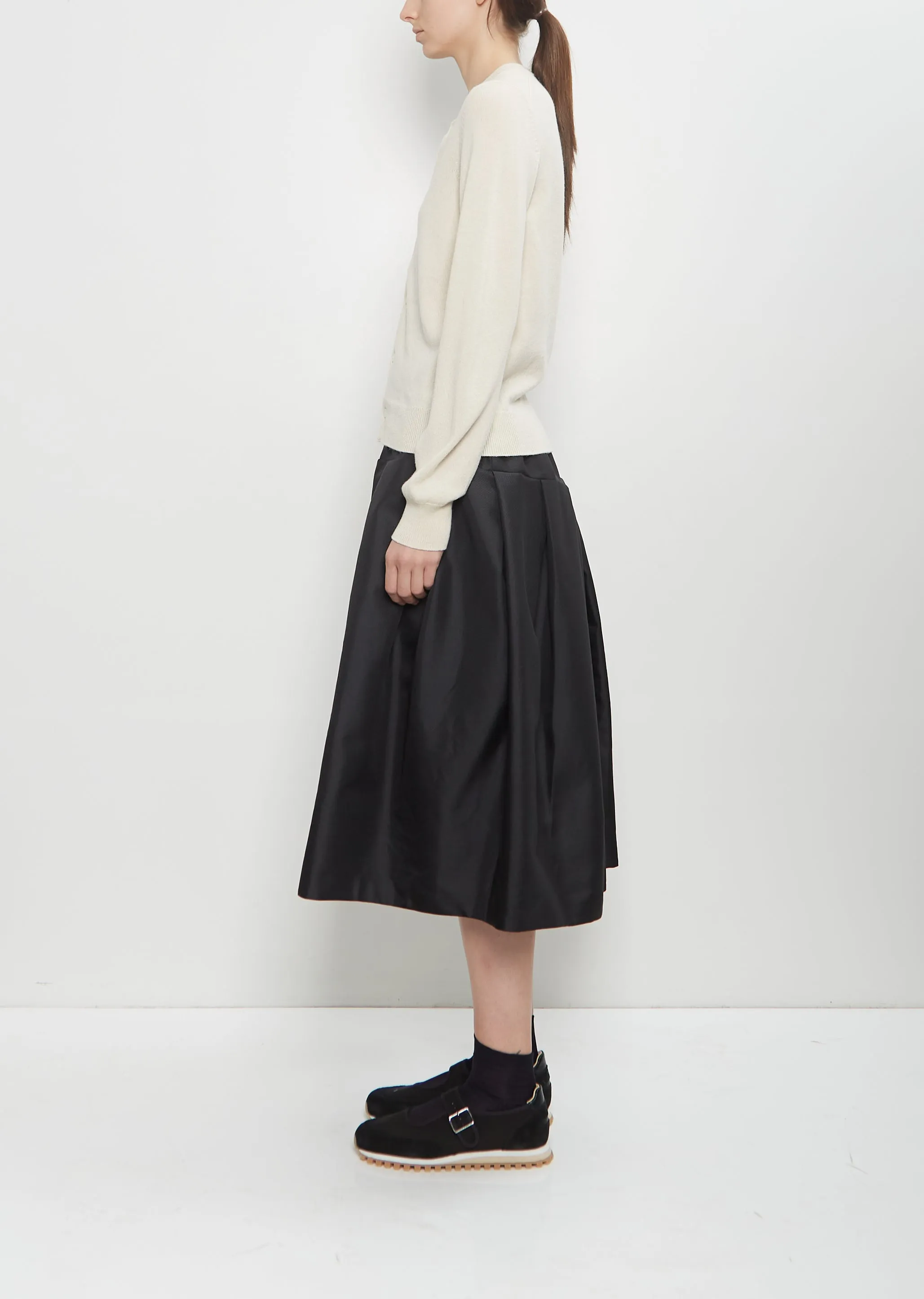 Cashmere Long Sleeve Cardigan — Off White