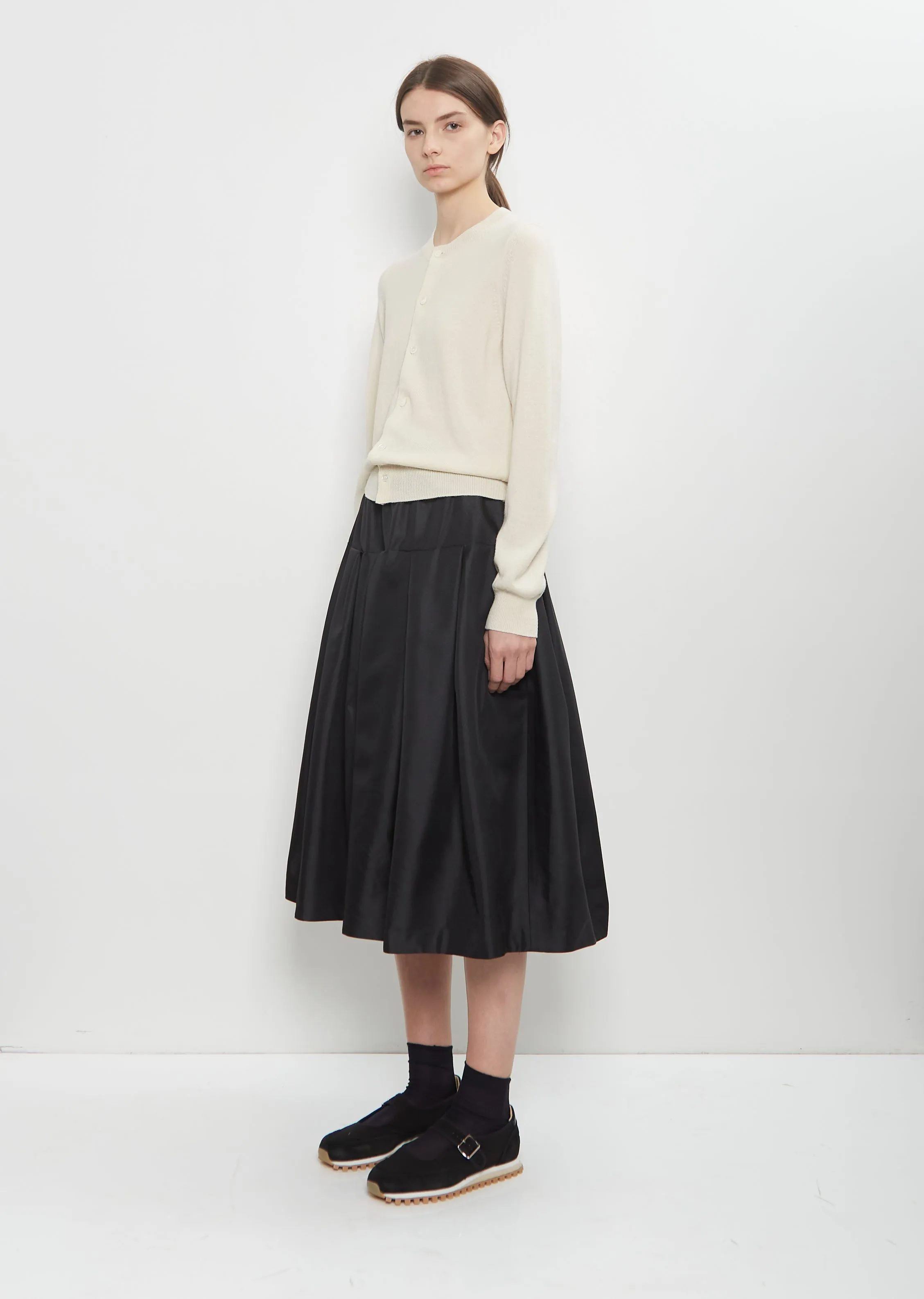 Cashmere Long Sleeve Cardigan — Off White