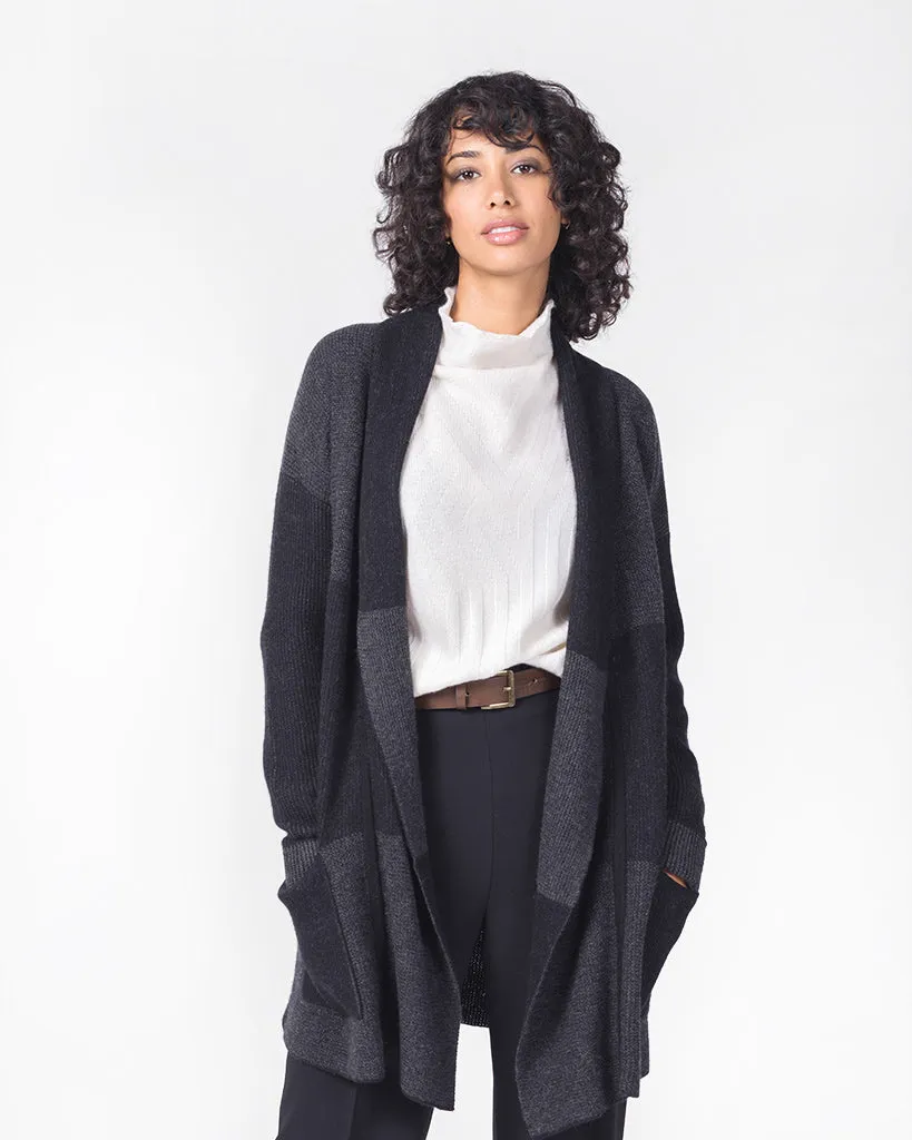 Cashmere Plaited Stitch Coatigan