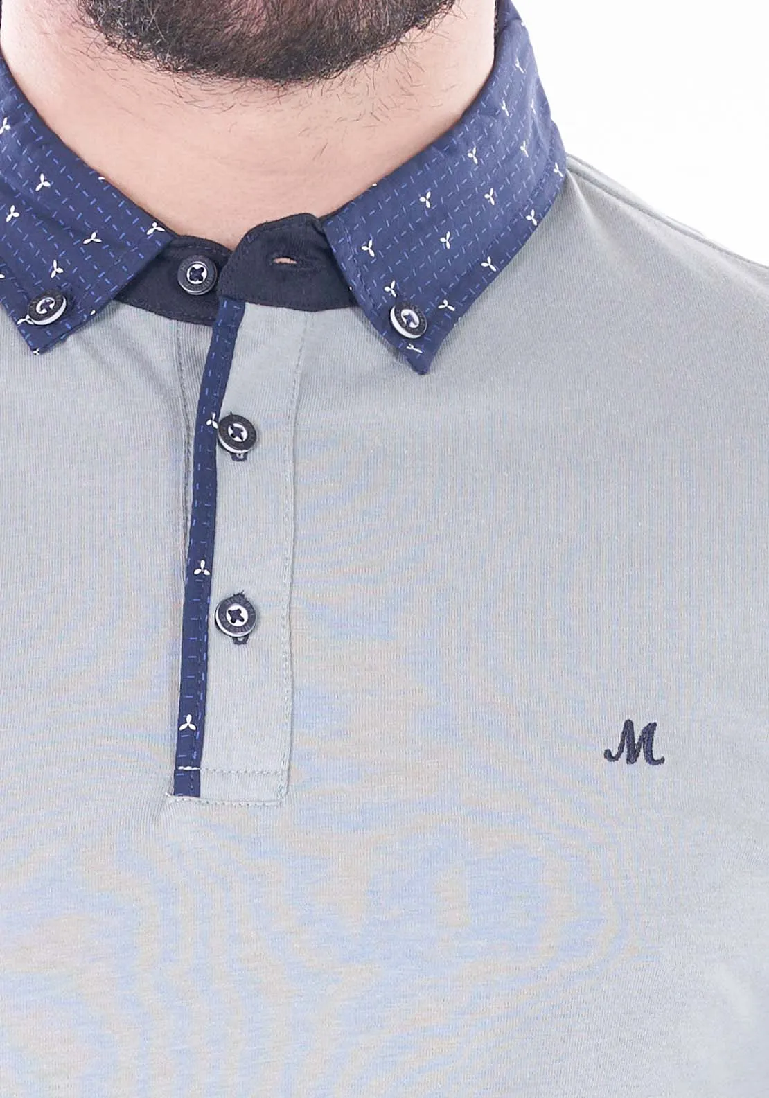 Chain Short Sleeve Polo - Green