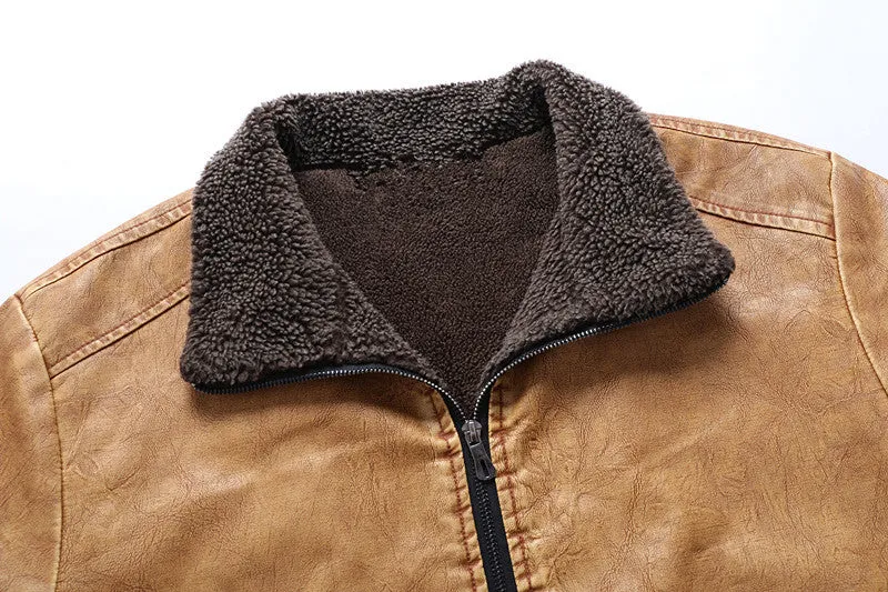 Chictango HJ007 Fleece Leather Jacket