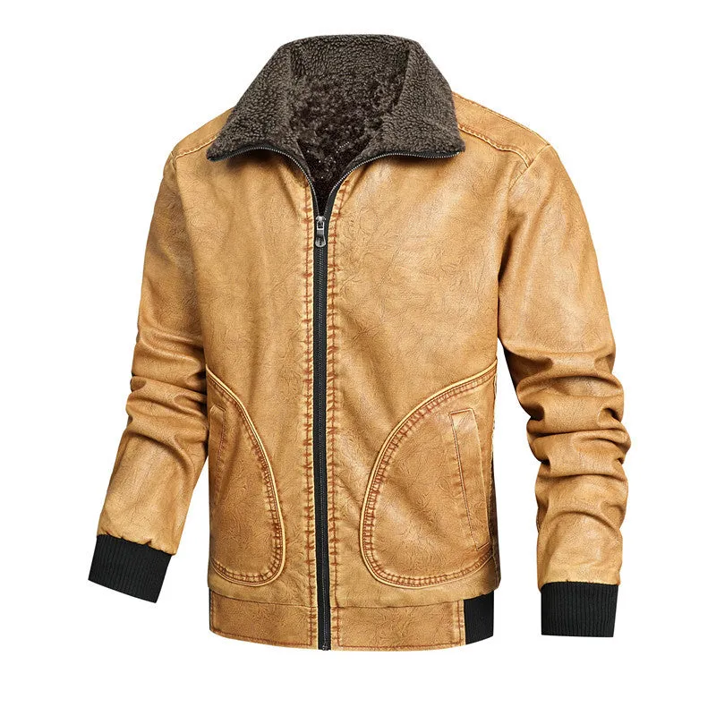 Chictango HJ007 Fleece Leather Jacket