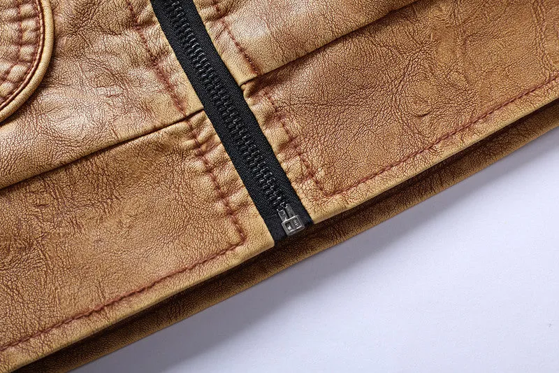 Chictango HJ007 Fleece Leather Jacket