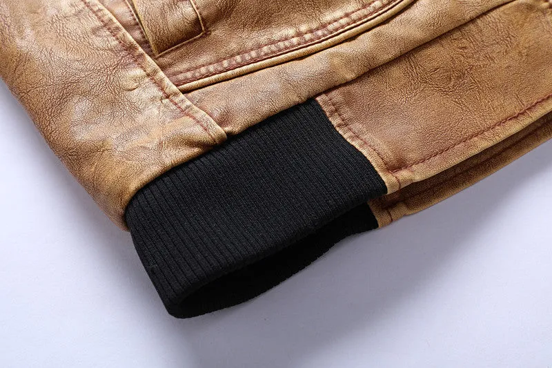 Chictango HJ007 Fleece Leather Jacket