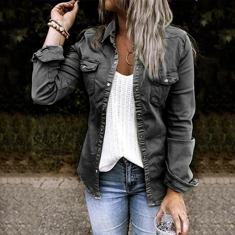 Claire - Elegant denim jacket for women