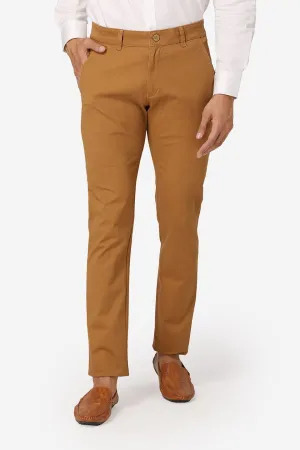 Cotton Twill Yellow Chinos