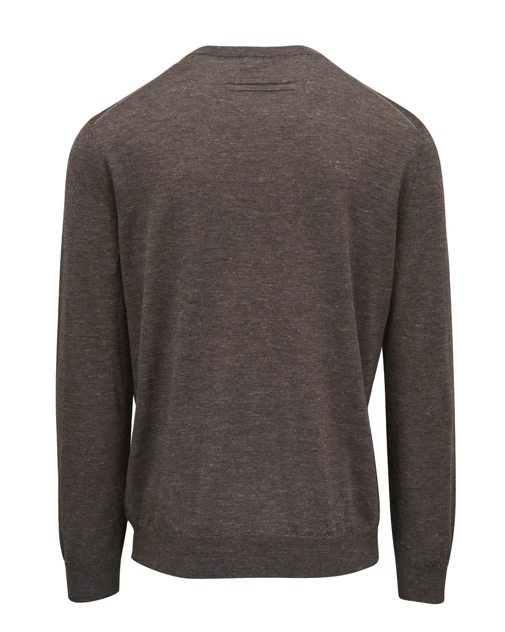 Dark Brown Melange Crewneck