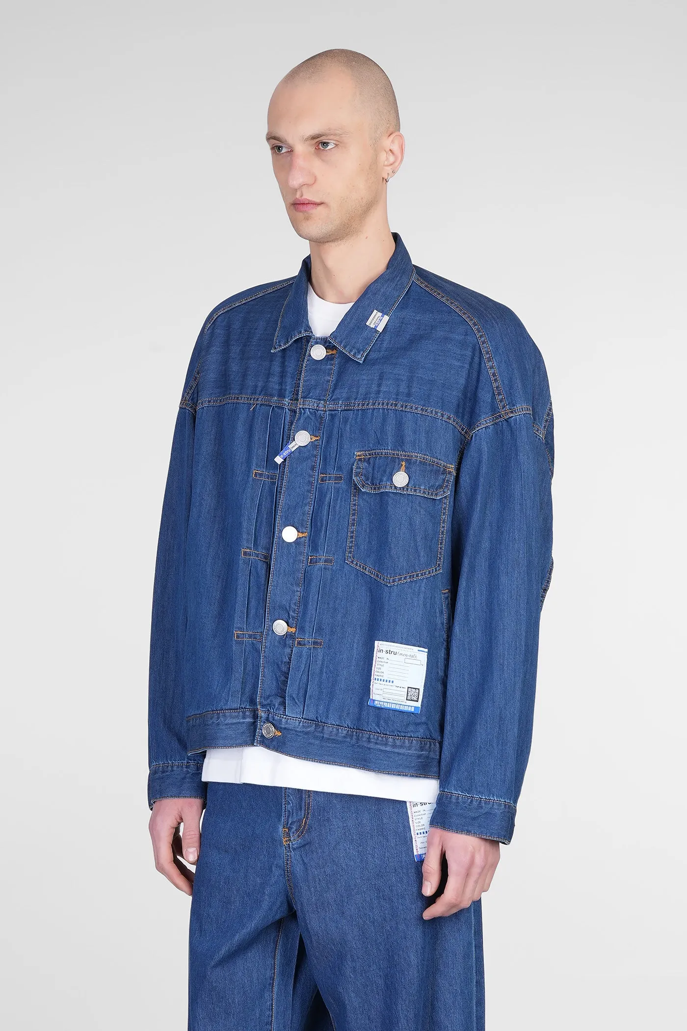 Denim Jackets in blue cotton