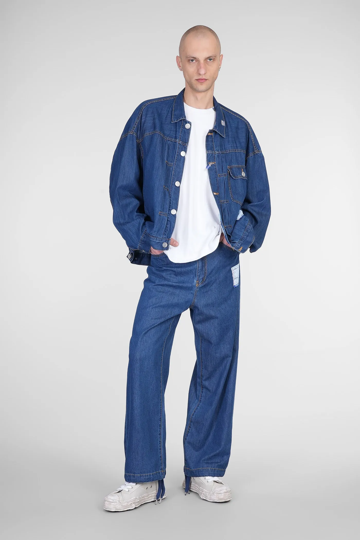 Denim Jackets in blue cotton