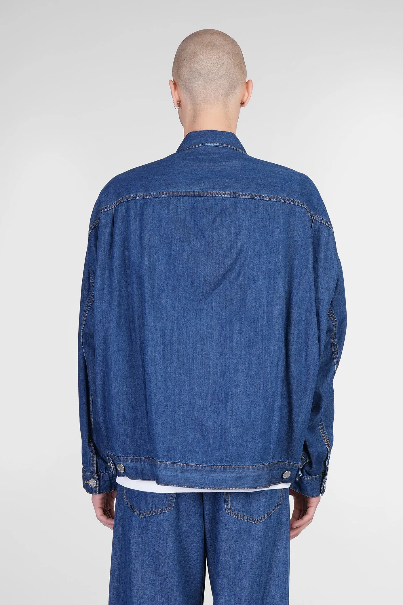 Denim Jackets in blue cotton