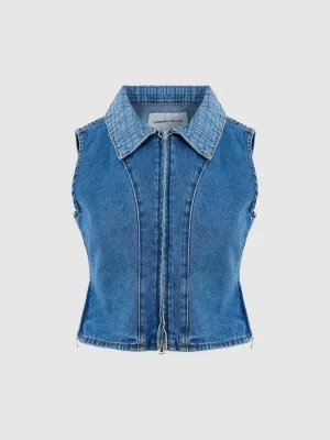 Denim Sleeveless Jackets