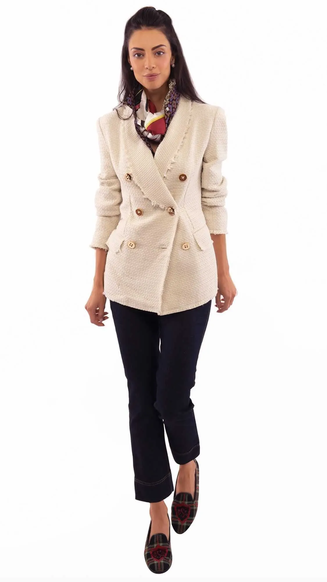 Double Breasted Blazer - Solid - Final Sale