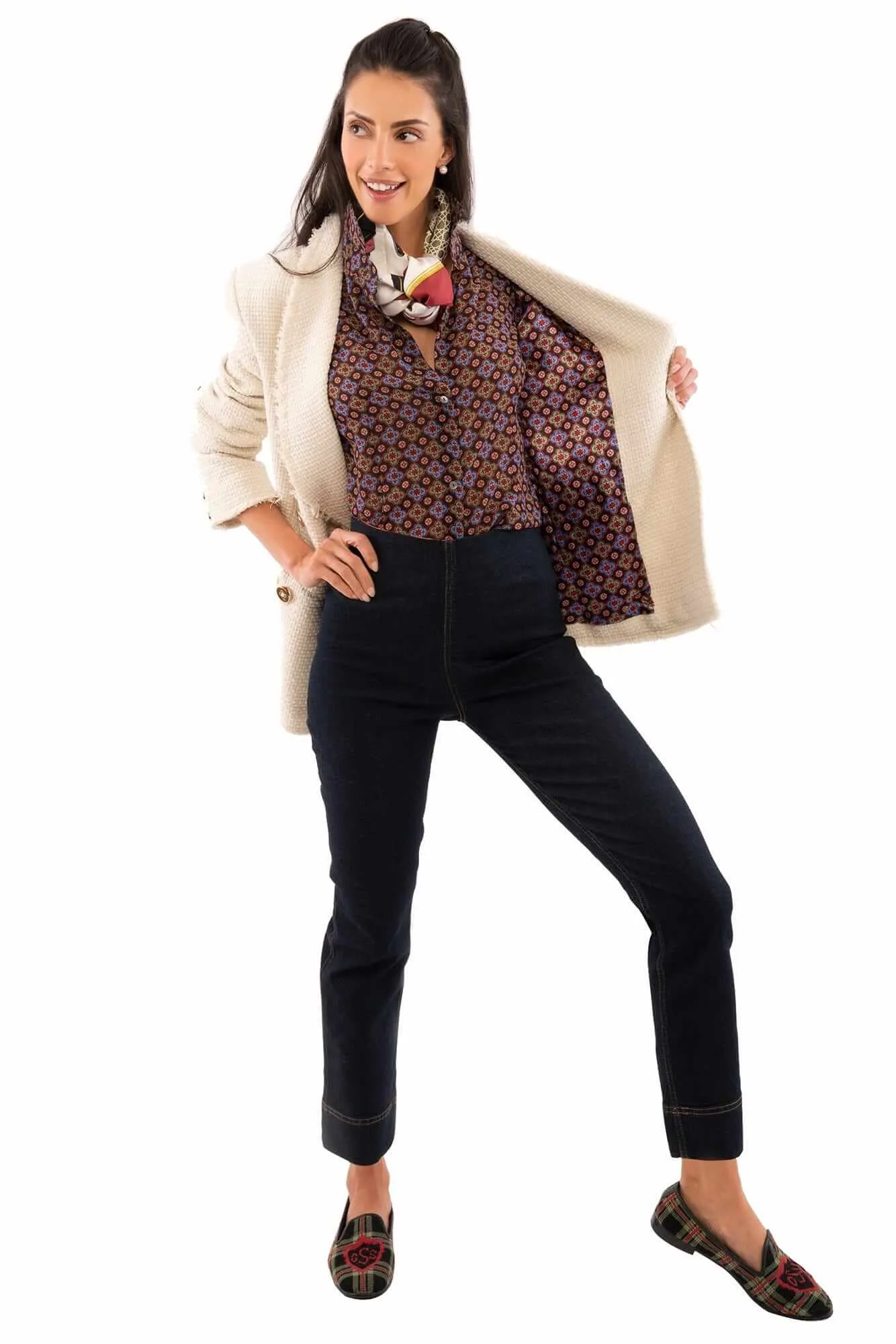 Double Breasted Blazer - Solid - Final Sale