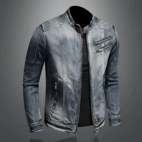 Dwayne - men's zip-up denim jacket