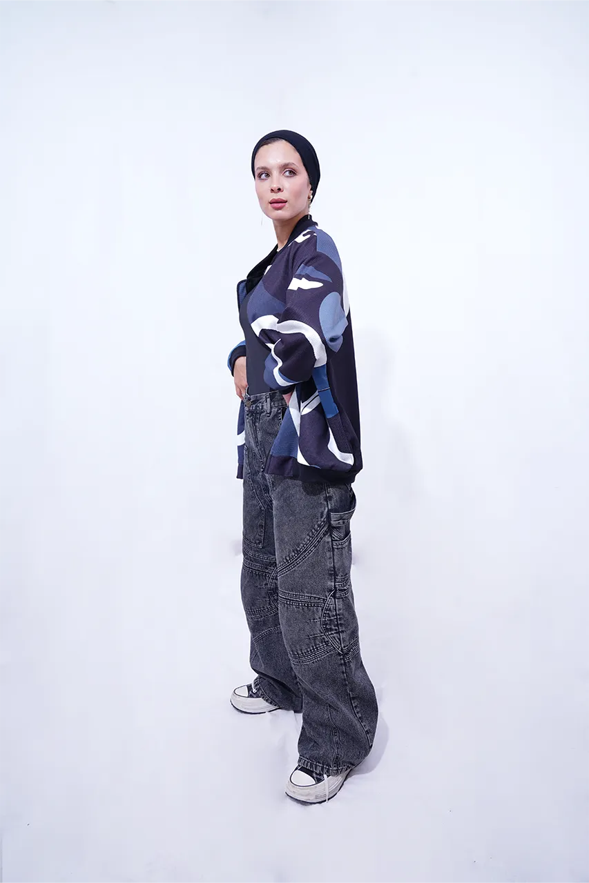Elemental Abstract Bomber Jacket - Unisex