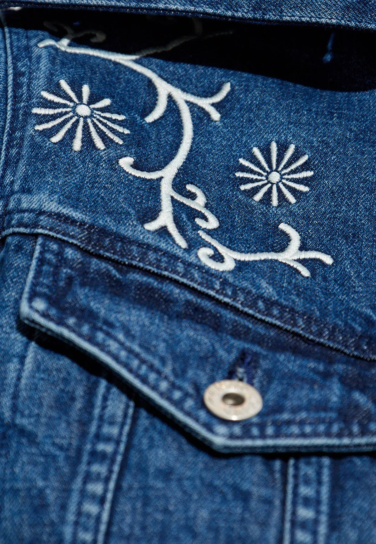 Embroidered Denim Jacket