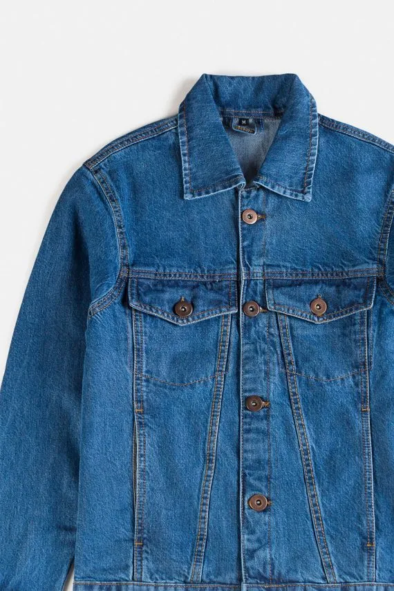 Evergreen Denim Jacket-Sky blue