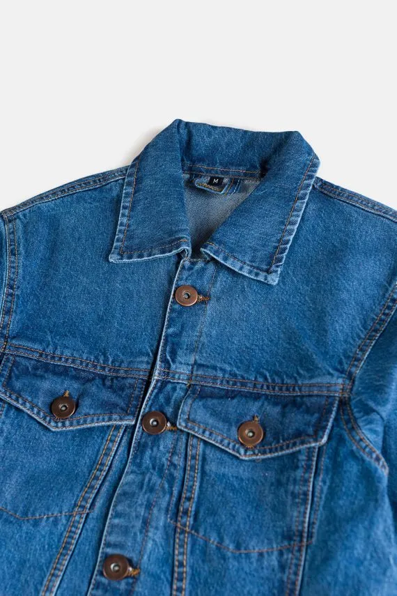 Evergreen Denim Jacket-Sky blue