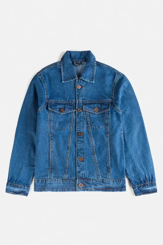Evergreen Denim Jacket-Sky blue