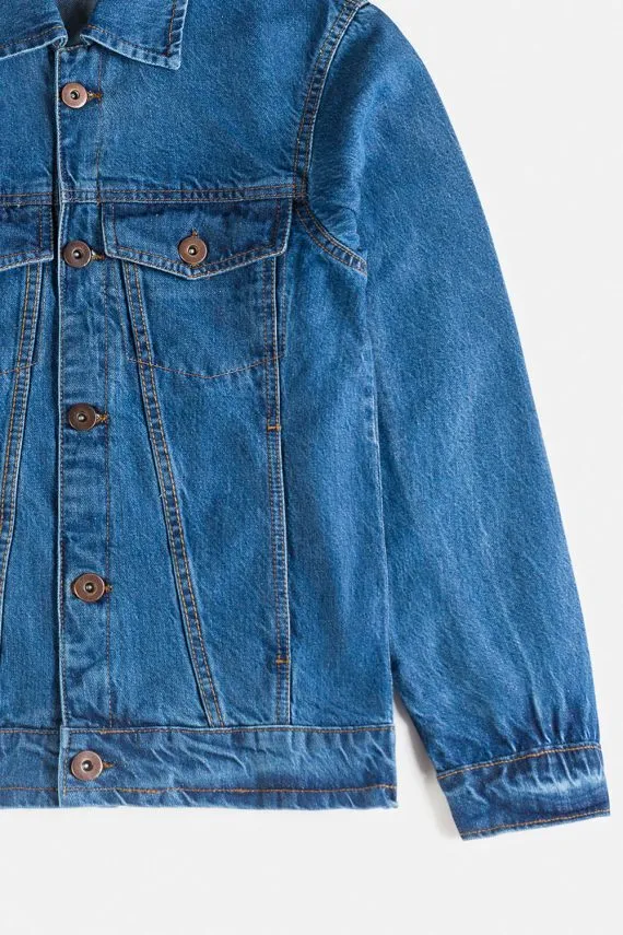 Evergreen Denim Jacket-Sky blue