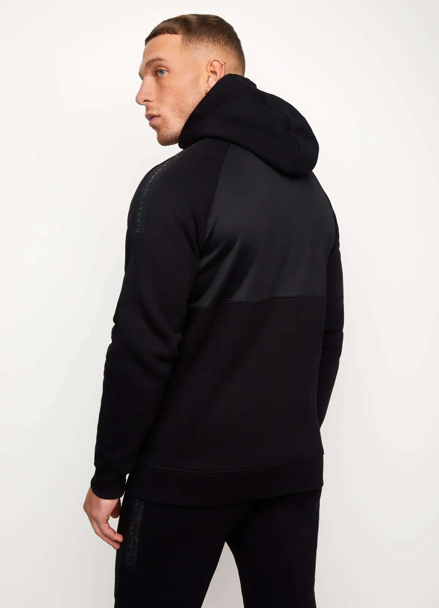 Gym King Ambition Zip Up Hoodie Black