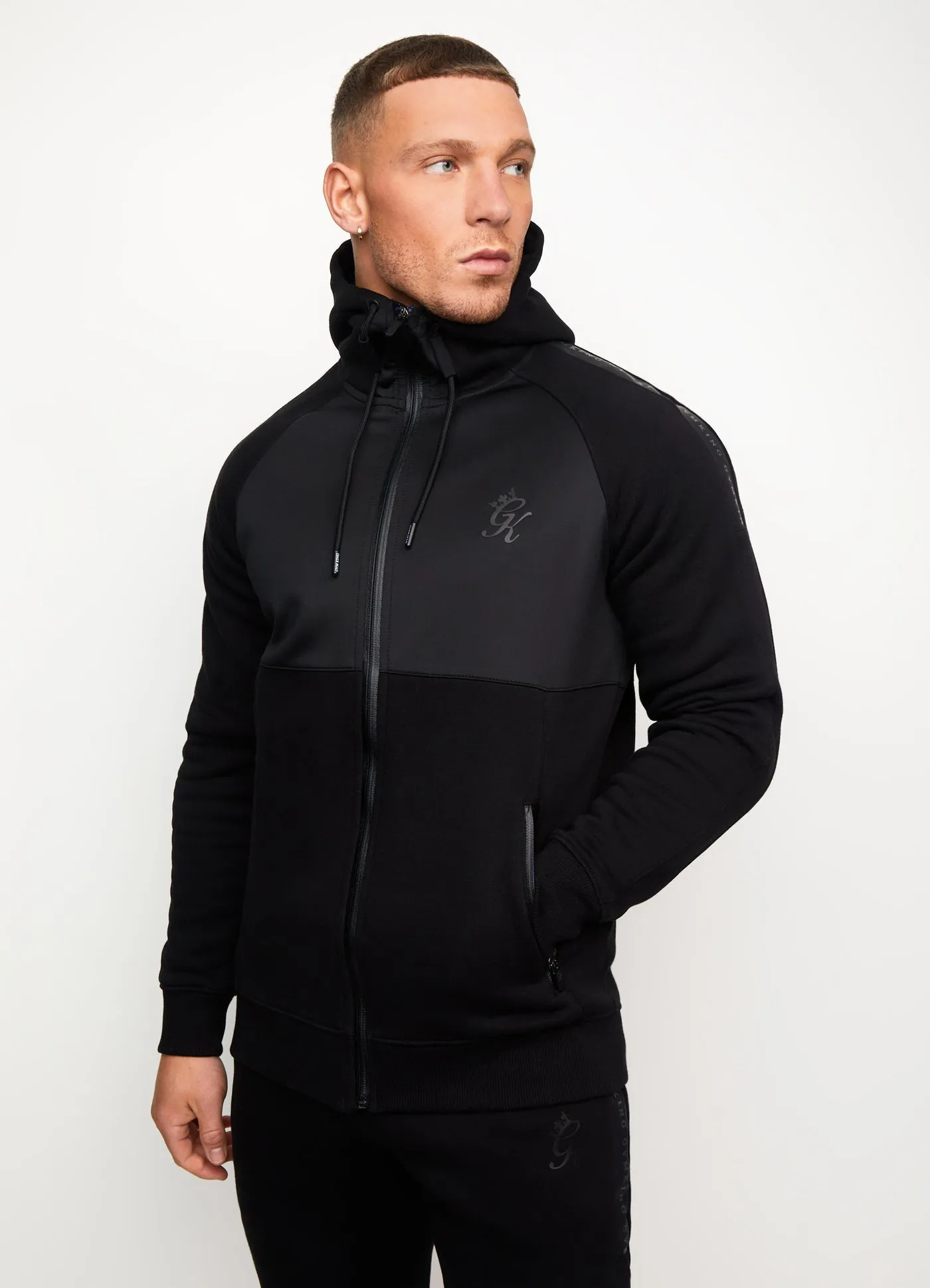 Gym King Ambition Zip Up Hoodie Black