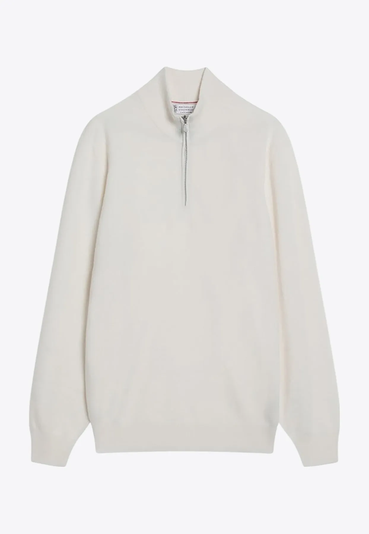 Half-Zip Cashmere Turtleneck Sweater