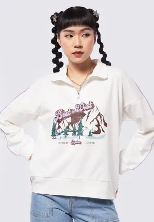 Half Zip Up Sweatshirt